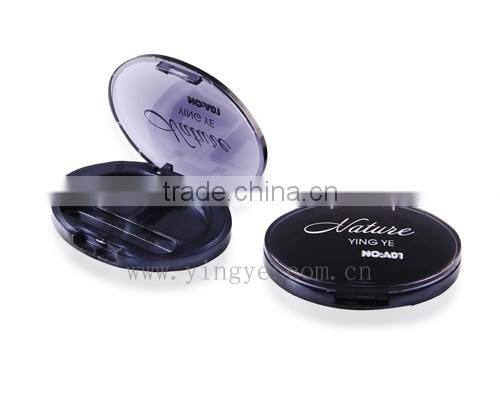 Noble transparent purple lid 3 boxes empty compact powder container