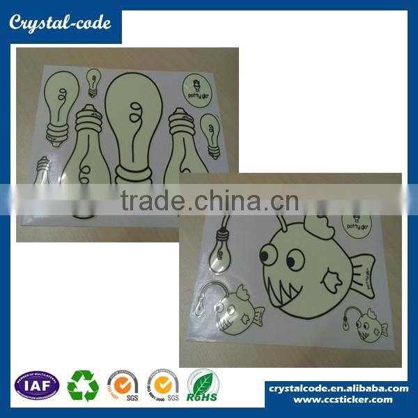 26 letters various shapes noctilucent glow in the dark sticker