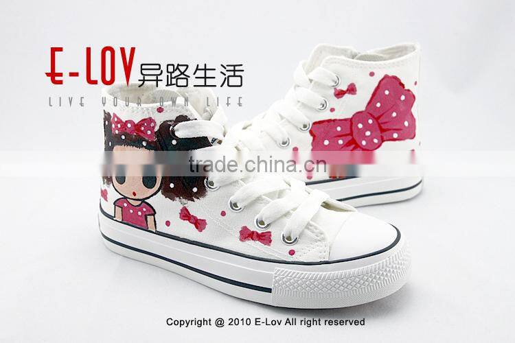 NO.Z021 Fashion design manufacturer Hot sales cheap new style wholesale kids white canvas shoes