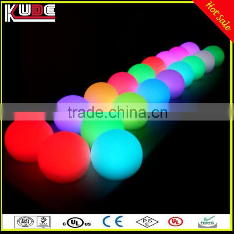 Multi color changing outdoor LED mood light ball with remote control