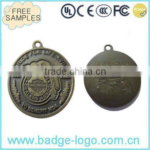 Copper Zinc Alloy Medals with Ribbons, OEM Medals Trophies Awards