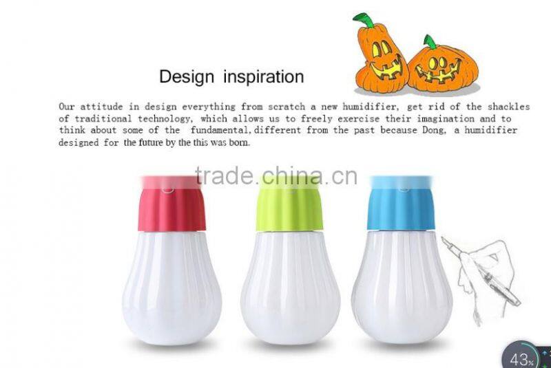 China manufacturer portable air purifier and humidifier/Strong fog mini table pumpkin water bottle humidifier