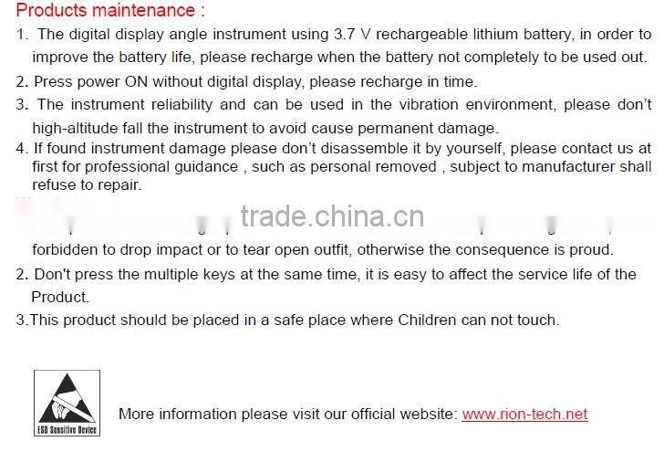 DMI420 Low Cost Mini Bevel Box Digital Inclinometer/Mechanical Inclinometer/Calibration of Inclinometer Made In China