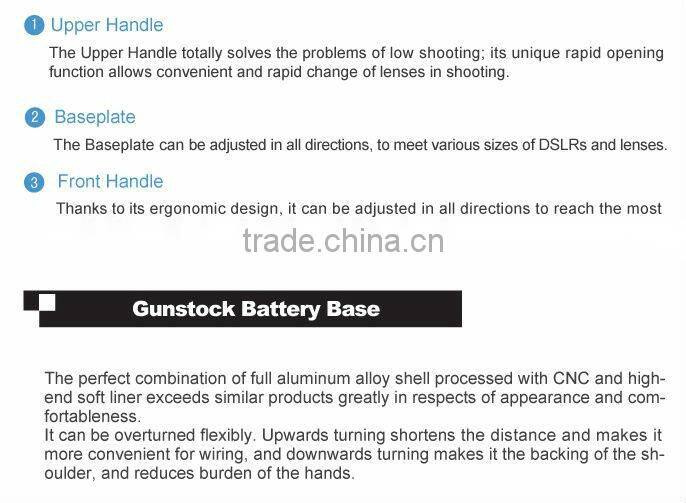 Wondlan Sniper 2.0 DSLR Camera Rig Video Stabilizers Shoulder Support System