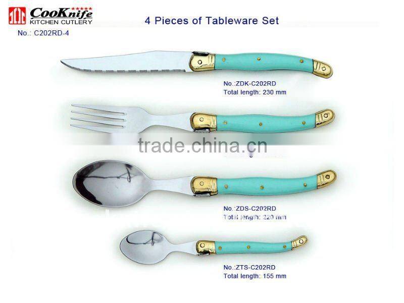 6Pcs Plastic Picnic Tableware Set Travel Picnic Set