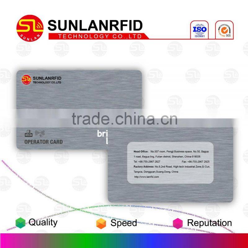 Fashion Foil Stamping Grossy Finishing Irregular Shape Frequency 135KHZ RFID Card