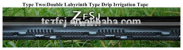 lateral labyrinth type gardening irrigation plastic pipe
