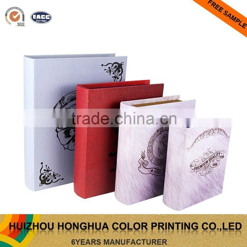 Handmade Leather Book Box Customized Cardboard Box Package Box