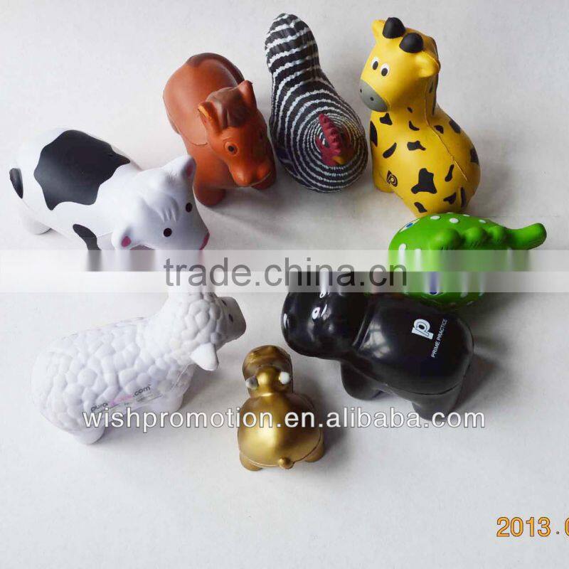 pu stress hippo toy