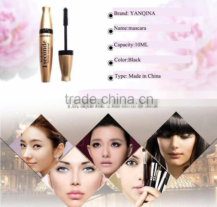 YANQINA Eyelash Extension Mascara Silicone Brush Curving Lengthening Waterproof Makeup 3D Mascara