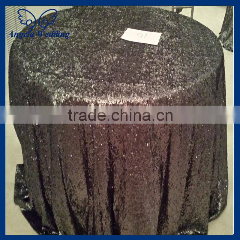 SQ001MA Whole sale low price metallic mesh sequence wedding mint green sequin table cloth