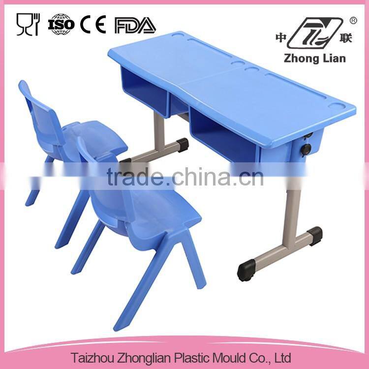 Hot sale eco-friendly colored student chairs and table
