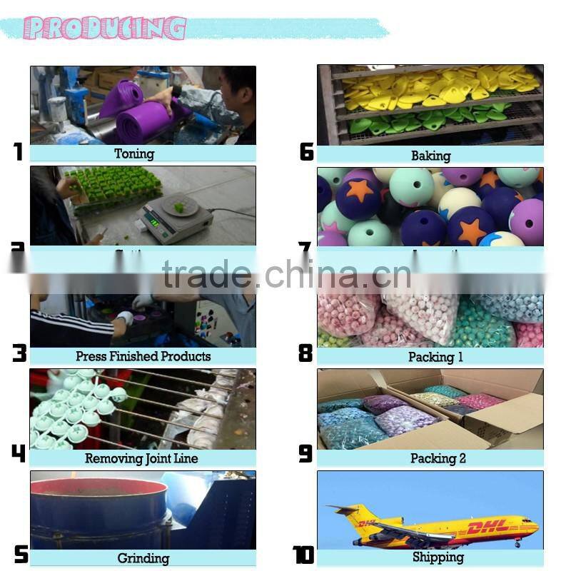 Manufacturer price Fan for baby silicone teething necklace