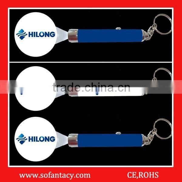Novelty LED Projector Logo Custom Promotion Photo Keychain