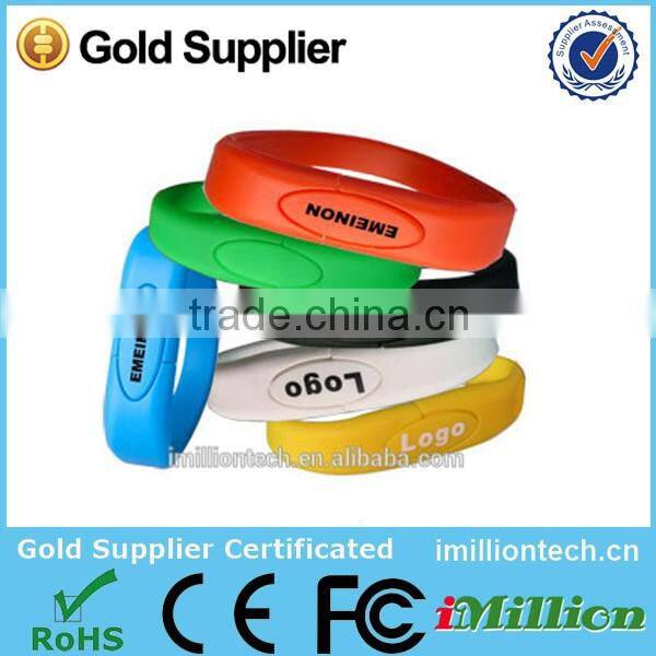Bracelet/writsband USB flash drives 16gb, custom usb flash memory pen drive 32gb, bulk 8gb usb flash disk 2.0