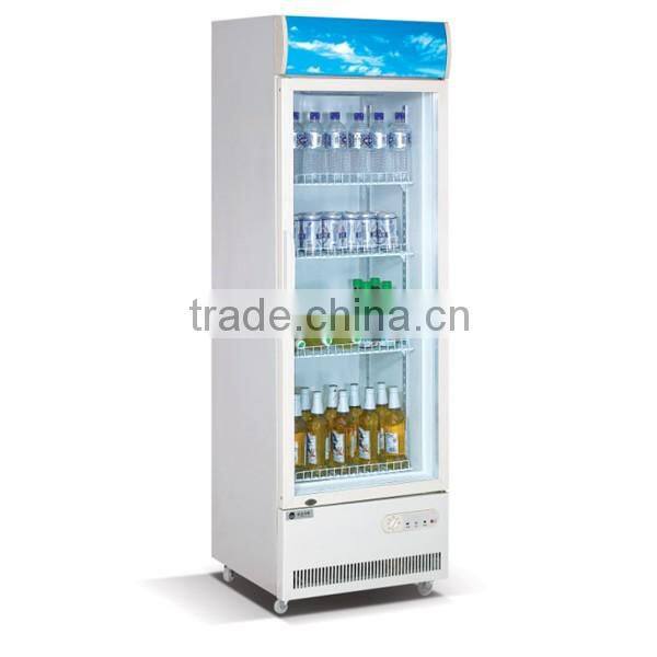 1500L Compressor three glass doors upright display showcase