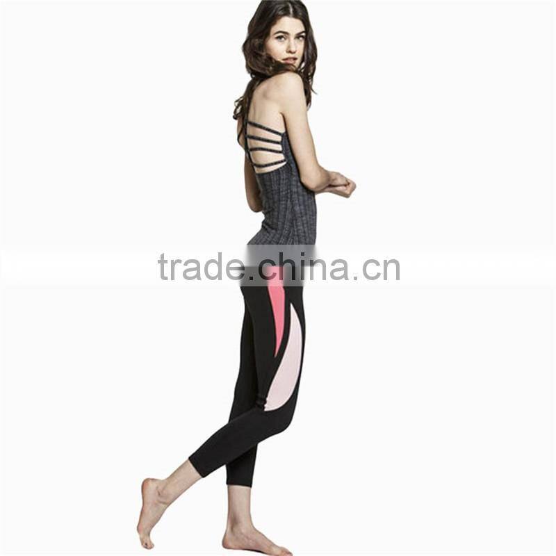 Newest design 2016 active sports wear wicking dry fit yoga leggings sexy women sports leggings