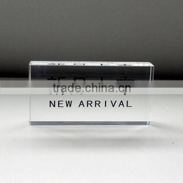 New Arrival Printing Acrylic Cube Crystal Crafts Printing Letters
