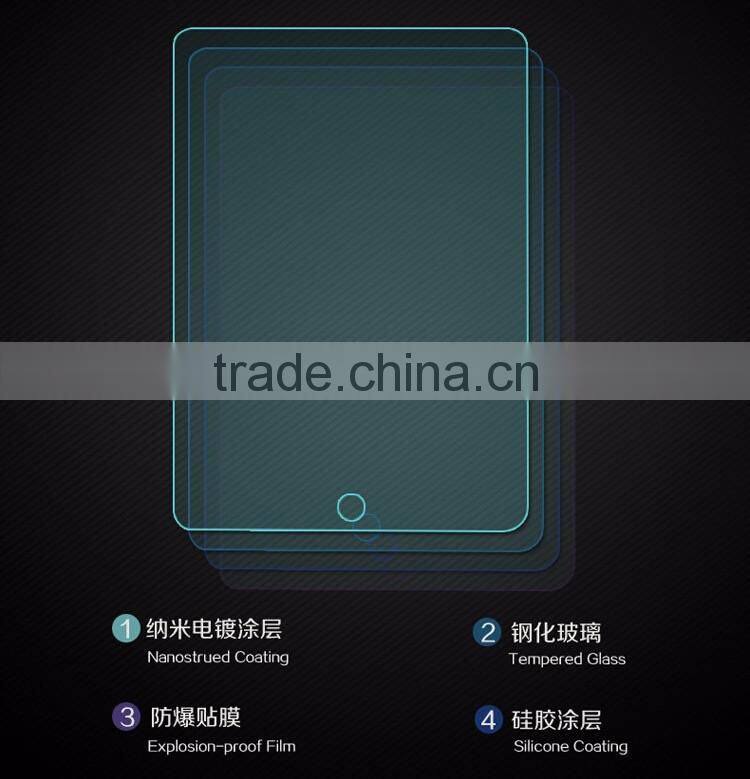 Hot selling shock-proof Tempered glass screen protector for Apple IPAD 5(Air)/6(Air)