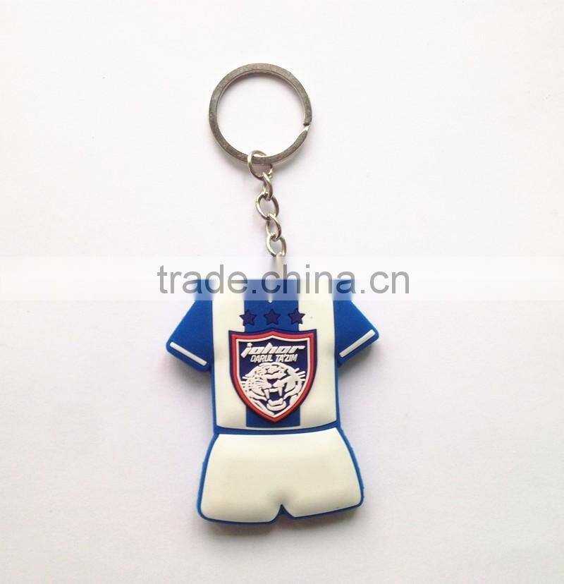 Number Letter Printing Metal Funny PVC Key ring Wholesale Rubber Key chain