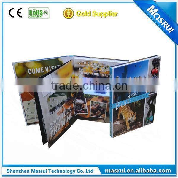 Fashion Hard Cover Design 4.3'' Invitation LCD Video Greeting Card