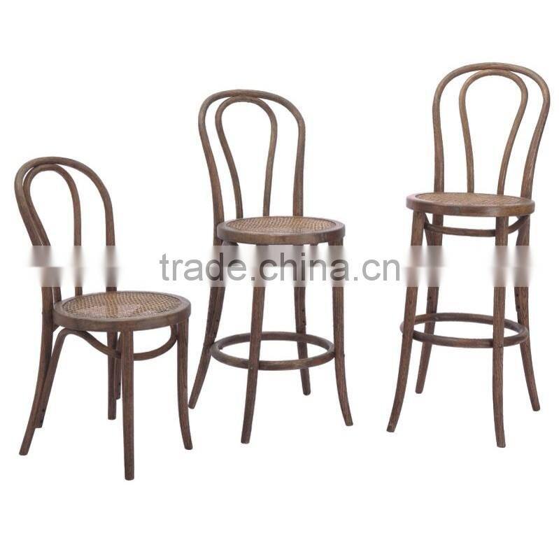 For sale oak wooden rustic dining stool barcelona dining chair