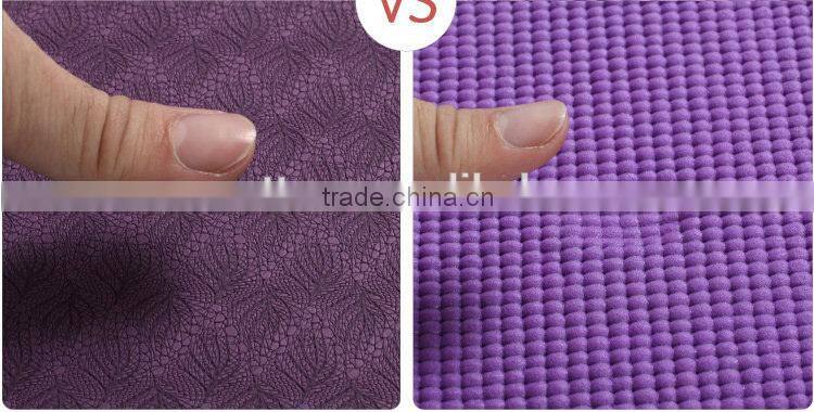 high quality non-slip exercise yoga mat TPE eco for fitness training