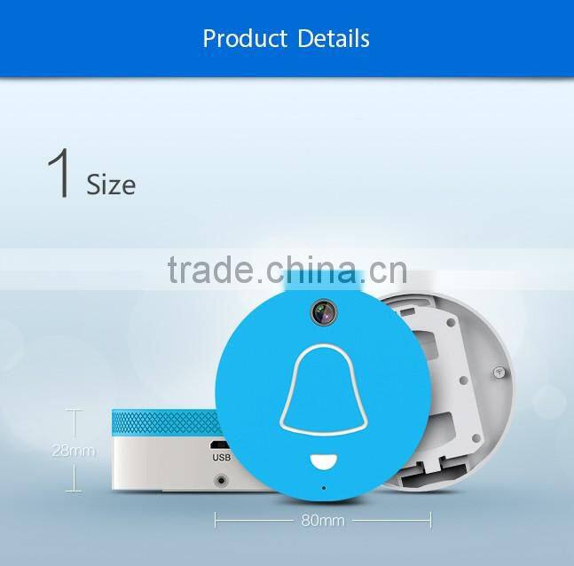 h.264 720p wifi ip camera doorbell 2016 wireless doorbell app control long range wireless doorbell