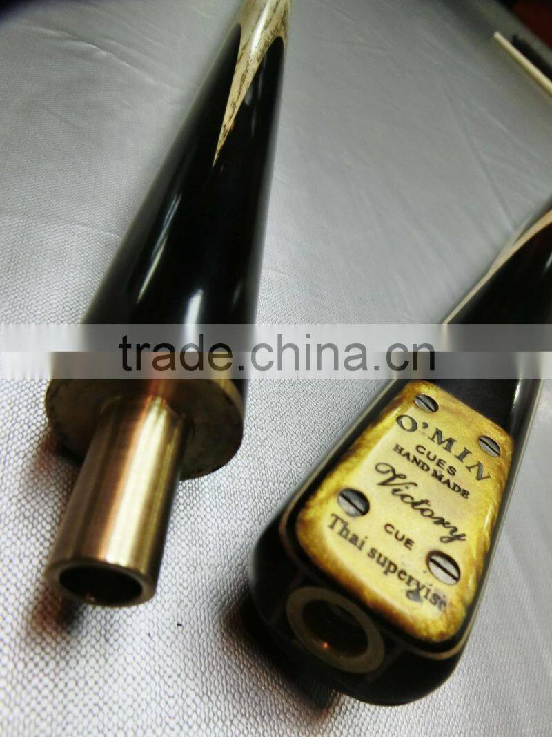 Original 0min 3/4-pc snooker cue handmade ebony snooker cue stick