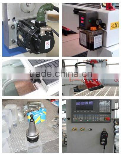4 Axis atc cnc router , 1325 ATC cnc router with tilting spindle , 4 axis cnc router with ATC spindle