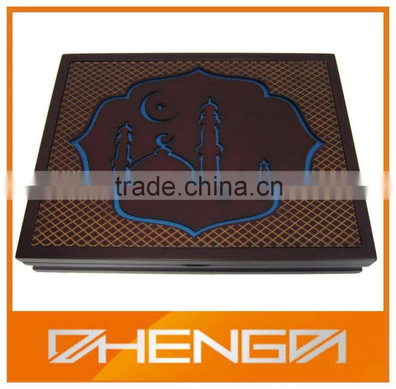 High quality Arabic Laser Engraved Box Display Wood Box