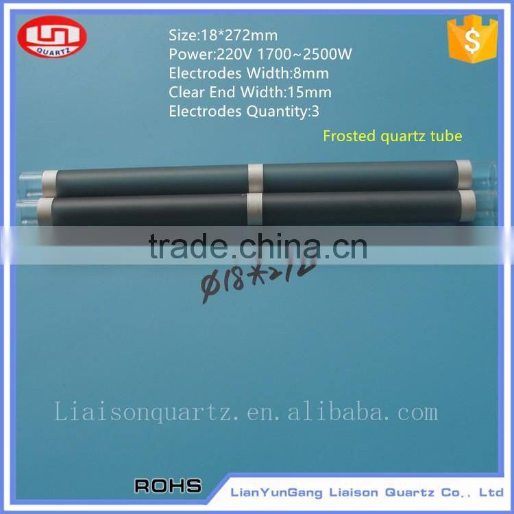 Isolation of water and electric quartz heating glass tube