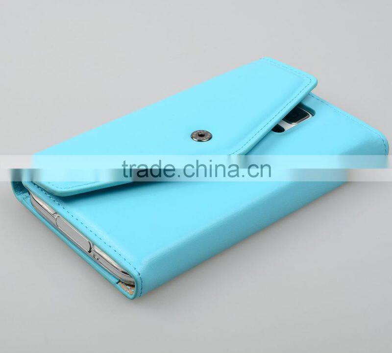 Delicate Wallet Case Premium Purse Leather case for Samsung Galaxy S5