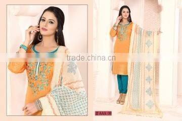 Sprightly Maroon Cotton Churidar Suit/fashion Churidar Suit online