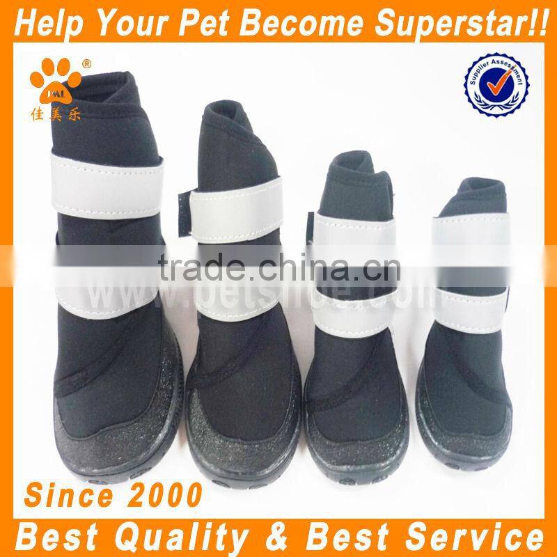 2014 JML hot sell waterproof dog shoes with rubber sole