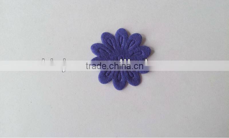 unique embossed collar applique/plant embossed label/embossed Decorative Flowers & Wreaths