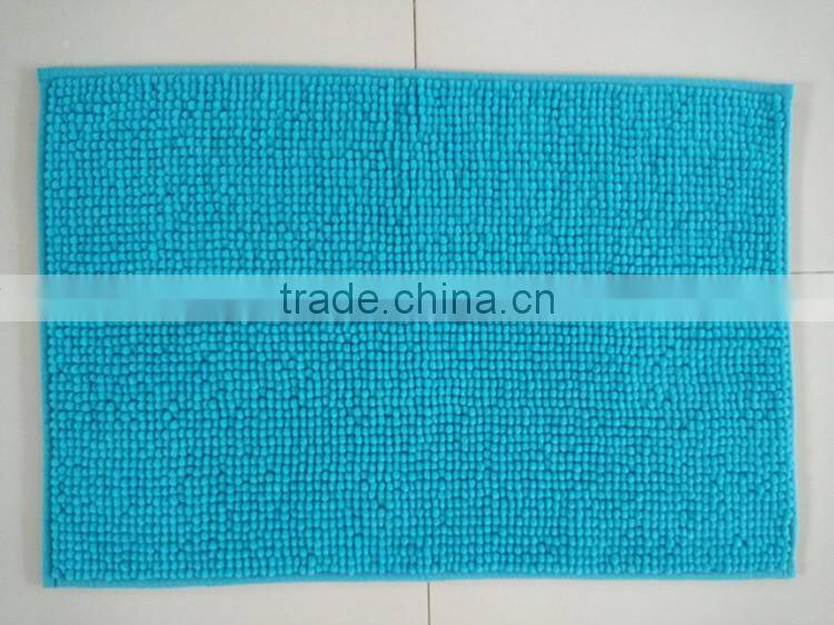 simple home textile chenille non-slip mat