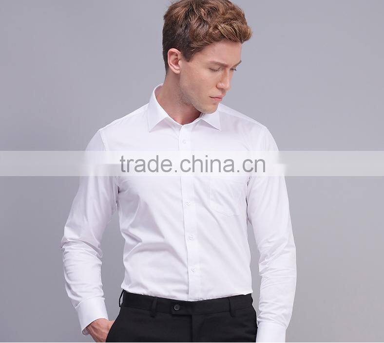 Wholesale good quality solid color bussiness shirt for men uniform