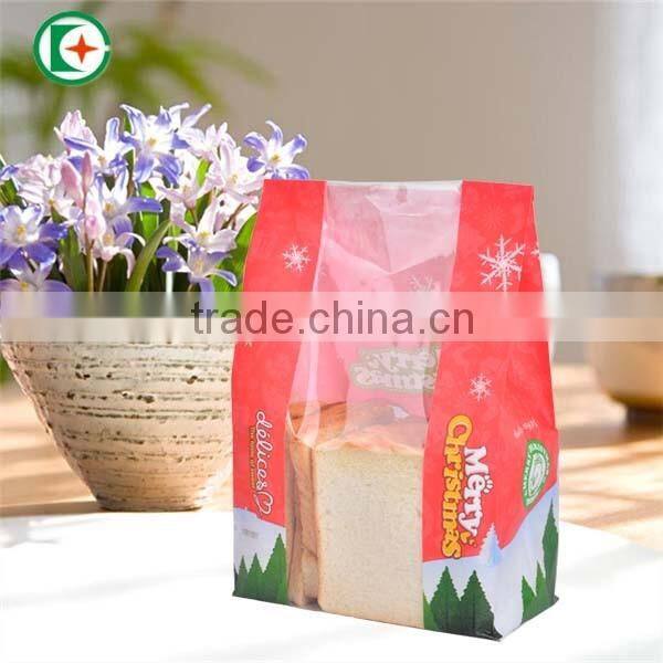 PE coated craft paper bread bag with window wholesale for children
