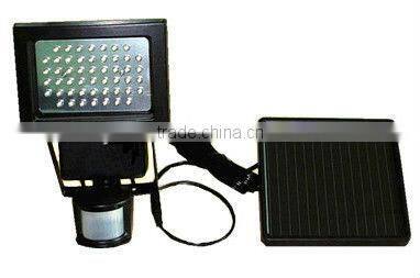 solar LED infrared sensor light /glass and aluminum alloy solar led infrared lights for crafts/100 detection angle solar sensor