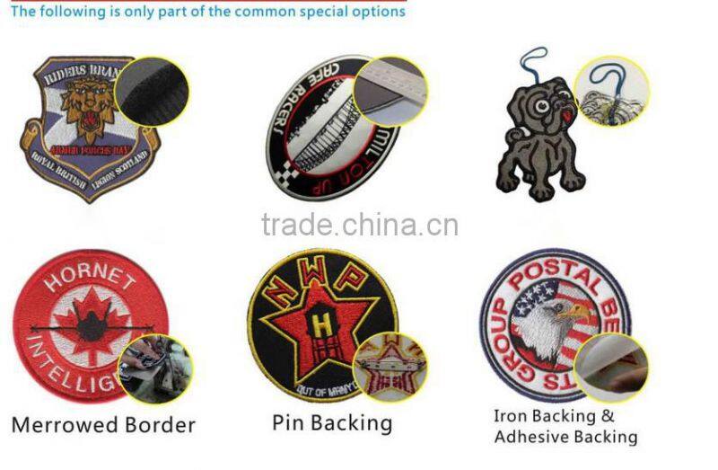 hot sale skull embroidery patches/ garment patch