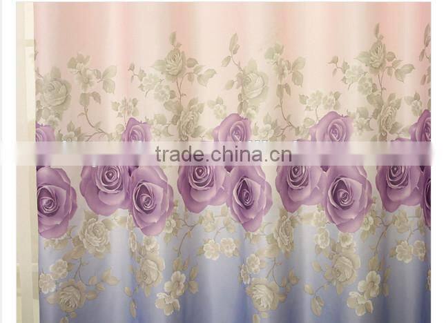 2015 hot sale printed designed No. 09 window curtains, made- up black out fabric in home or hotel