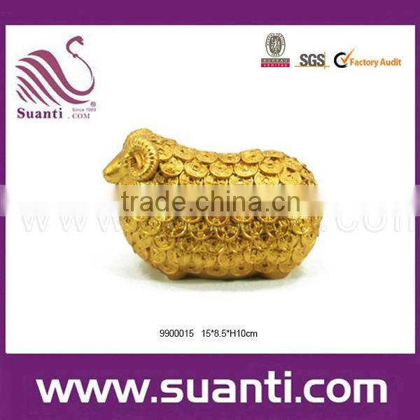 2015 Made in china decorative resin China lucky outdoor brave animal statue