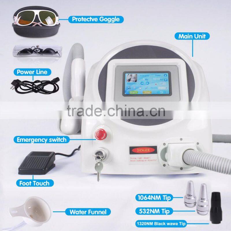 Good Price!! Tattoo Remove Laser Machine/Q Switch ND Yag Laser for Home Use