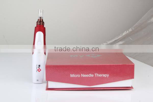 Stainless steel derma roller micro needle roller 12 pins needle cartridge electric derma stamp for skin care