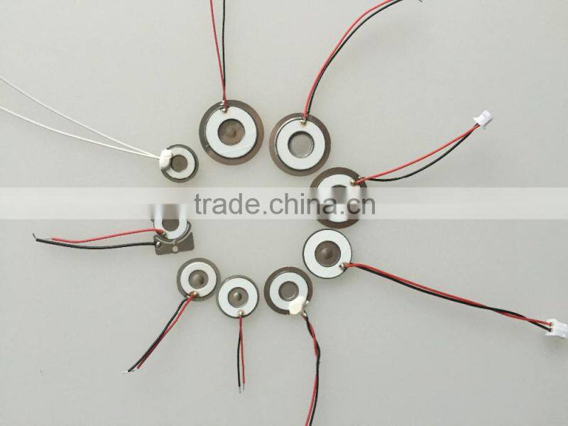16mm pzt material piezoelectric ceramic with different size function frequency