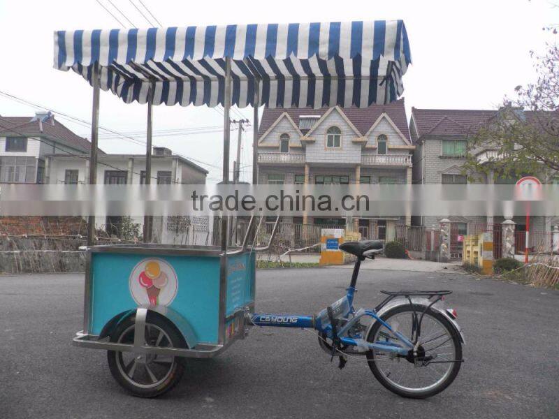 JX-FB160 Newly Design Logo outdoor riding Mobile Cheap Mobile bike food cart