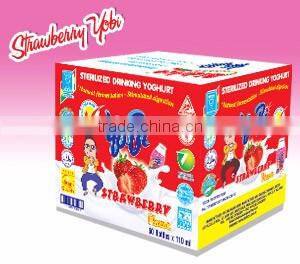 Sterilized yogurt flavor strawberry