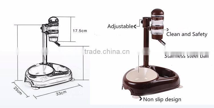 2016 new trendy products wholesale plastic automatic pet feeder double pet bowl 600ml joyshaker pet water bottles