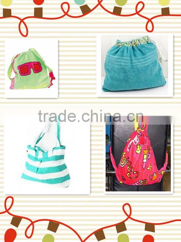 velour printed beach towel with pillow